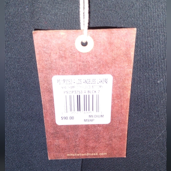 NBA LOS ANGELES LAKERS FLEECE BOTTOMS (JOGGER'S) - Picture 7 of 7